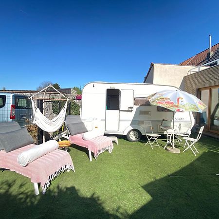 Gardencaravan Near Ghent In Green Area Exterior photo